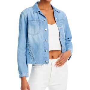 L’Agence Janelle Button Front Denim Jacket